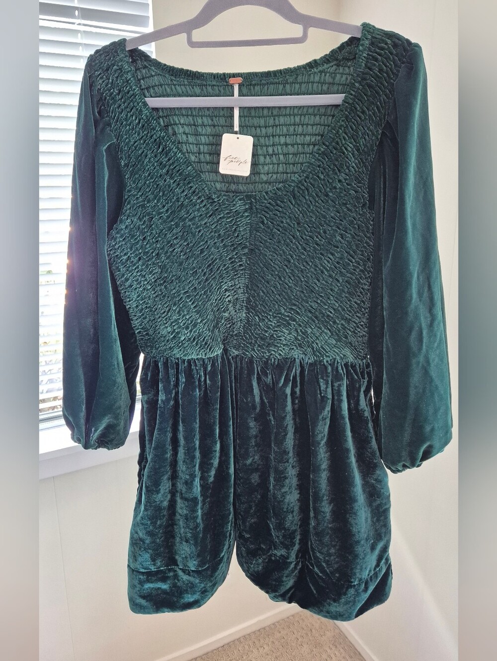 Free People Green Farrier Mini Dress M New With Tags - Picture 2 of 5